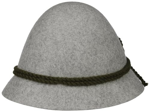 Hutshopping Kinder Trachtenhut Klassisch Schinderhannes Sepplhut Almhut Oktoberfesthut (48 cm - grau)