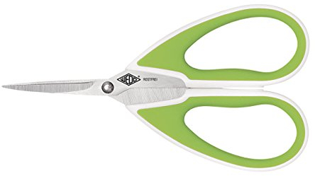Wedo Comfortline Ciseaux multi-usages en acier inoxydable 15 cm Vert Pomme/Blanc