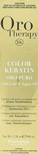 FANOLA Oro Puro Therapy Color Keratin hårfärg 10,0 blond platin, 100 ml