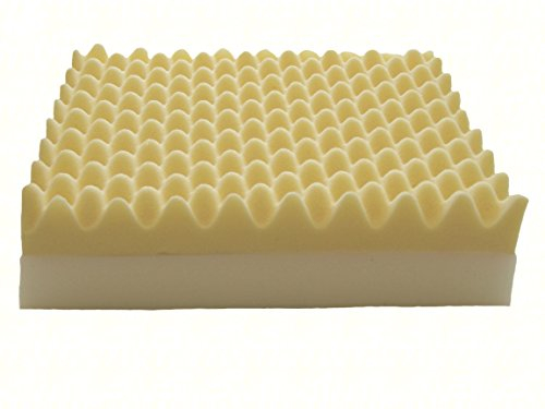 Biona Rollstuhlkissen, Sitzkissen Schwerlast Höhe 12 cm (Kalt+Viscoschaum) Inkontinenzbezug (47 x 47, blau)