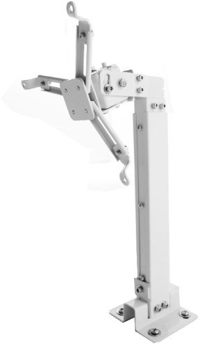 Brateck - Supporto da soffitto o parete per videoproiettore, adatto per BenQ W600+, colore: bianco