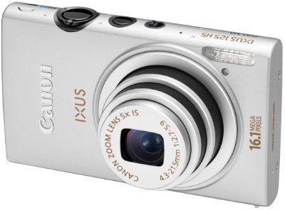 Canon IXUS 125 HS Digitalkamera (16 MP, 5-fach opt. Zoom, 7,5cm (3 Zoll) Display, Full HD, bildstabilisiert) silber