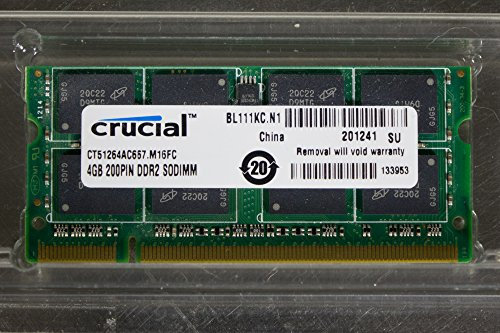 Crucial - Memoria RAM de 4 GB (DDR2)