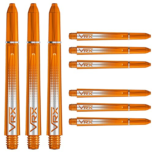 VRX Tige de Fléchettes à Moyen - Orange - 4 Ensembles par Paquet (12 Tiges de Flechettes au Total)