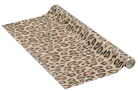 Venilia Klebefolie | Bengal Maroon Leopardenmuster Animalprint Leo | 45 cm x 1,5 m, Stärke 95μ | selbstklebende Möbel-Folie, Dekofolie, Tapete, Küchenfolie | ohne Phthalate | Made in EU