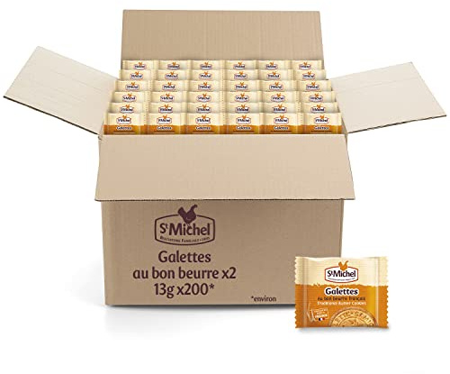Saint-Michel - Galettes au bon beurre - 200 Sachets de 2 Galettes