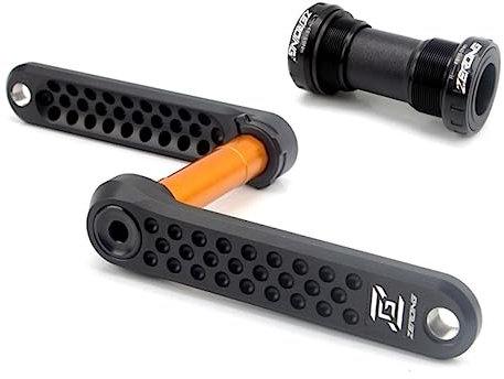 LHHL 165mm 170mm 175mm Fahrrad Kurbelarme Links Und Rechts Rennrad Kurbel Für Einzelne Doppelscheibe Und 3 Scheibe Mit Innenlager (Color : Black)