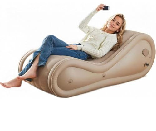 BesBet Multifunktional für Wohnzimmer und Schlafzimmer (Sofa) Aufblasbar -ShaF8Y White Sofa0803