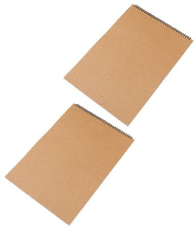 TEHAUX 2stücke Skizzenbuch Aus Kraftpapier Leeres Zeichenbuch Für Studenten Für Zeichnungen Skizzen Und Mathematische Entwürfe Vielseitig Einsetzbar