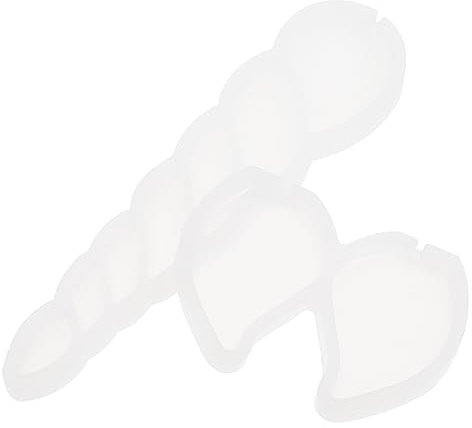 Amosfun 2PCS Chocolate Fondant Silicone Molds DIY Baking Lollipop Cake Molds Unicorns Theme Non-Stick