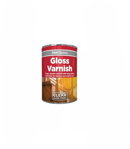 DIOXSTAR Clear Gloss Varnish Tin Paint, Tough, Fast Drying, Gloss Finish, Durable Varnish, Long Lasting Protection for Interior and Exterior Use, 300ml (1 PCS)