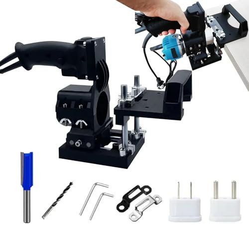 Outils à mortaise et tenon,Outils de gabarit à mortaise et tenon,Localisateur de fentes pour le travail du bois - Support de trou de machine de découpage réglable en hauteur, support de fente invisibl