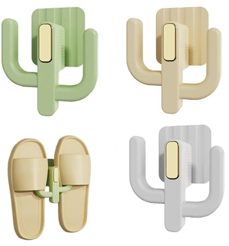 Hachera 3 Stück Schuhregal Zur Wandmontage, Wandmontage Schuhhalter, Schuhorganizer Selbstklebend, Tür-Schuhaufhänger, Türschuhregal Wand Zum Aufhängen, Türschuhaufhänger Für Badezimmer, Wohnzimmer