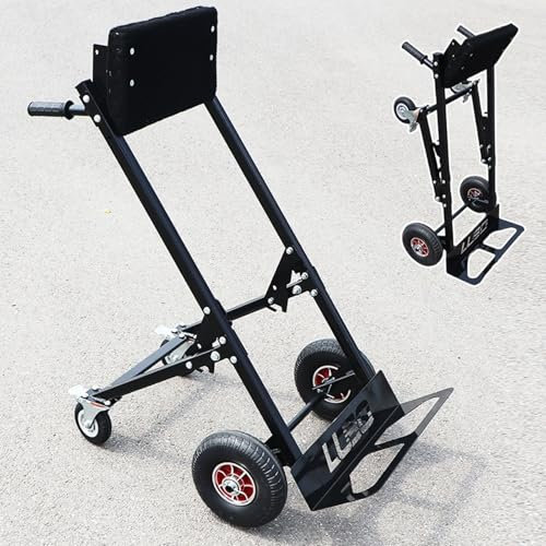 Innovz Außenborder Ständer Klappbarer Bootsmotorständer, Motorträger, 60 X 86 X 110 cm 80 PS Stahl-Transportwagen mit 25 cm Großen Rädern Lagerregal für Bootsmotoren in Garage und Werkstatt