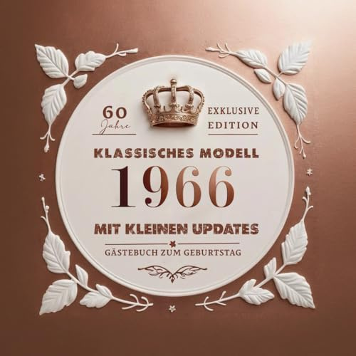 Gästebuch zum 60. Geburtstag – Limitierte Roségold-Ausgabe im Vintage-Stil