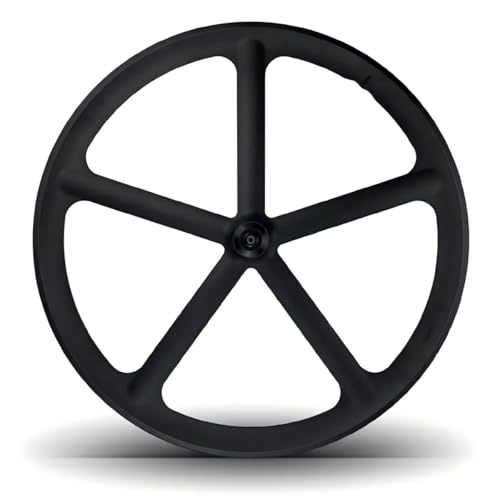 700C Mag Hjulset Svart 5-ekrad Fram- Och Bak Hjul Med Fast Växel V-broms 120 Mm Cykelhjul Cykelhjulset For 700 * 23-28C Däck(Front Wheel)