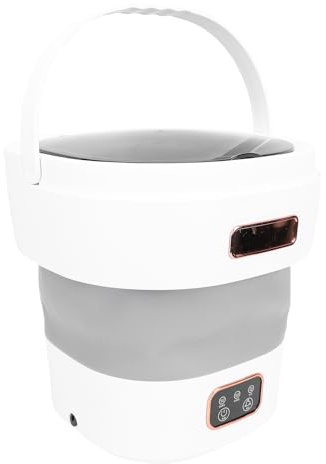 Focket Lavatrice portatile, mini lavatrice da 12 litri con funzione di centrifuga e design pieghevole, adatta per piccoli capi di abbigliamento in appartamenti, dormitori e hotel (Spina europea)