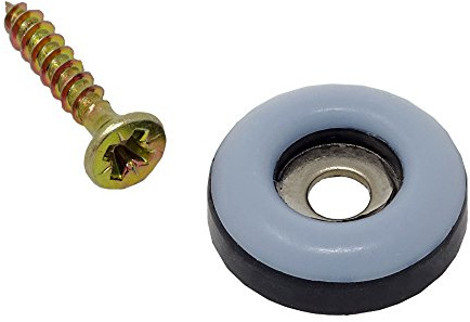 SBS Teflongleiter | ø 22mm | 16 Stück | Möbelgleiter zum Schrauben | incl. Schraube Teflon