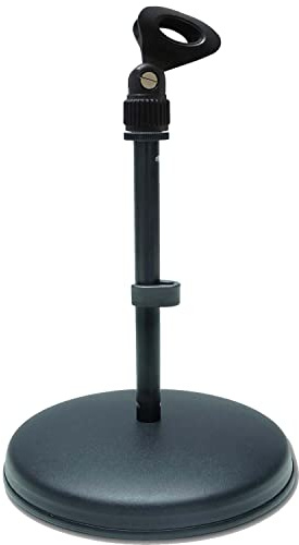 keepdrum Mikrofonständer Tischstativ MS032 Tischmikrofon 3/8 5/8 + universal Mikrofonklemme