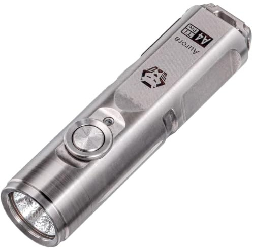 RovyVon A4 Pro Titanium Schlüsselanhänger-Taschenlampe, superhelle 650 Lumen Titanium, Premium EDC-Taschenlampe für Haushalt, Outdoor und Festivals
