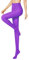 Libella Medias para Mujer Microfibra 80 Den Morado 27227 M