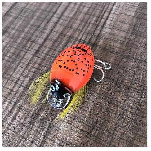1 Stück 3,8 cm 4,1 g künstlicher Marienkäfer Fischköder Zikade Käfer Insekt Wobbler Angelköder Topwater for Bass Karpfen Angelgerät (Color : 7)