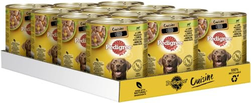 Pedigree Hundedosenfutter - Verschiedene Geschmacksrichtungen 12x800g (12x800g, Lamm Nudeln & Karotten)