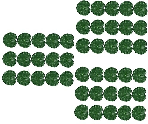 Warmhm 45stücke Künstliche Lotusblätter Aus Realistische Schwimmende Seerosenblätter Für Teich Aquarium Und Garten Dekoration Für Bühne -projekte Und Veranstaltungen