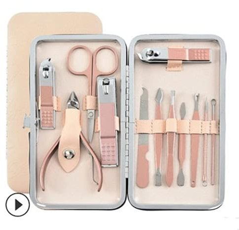 Kit cortaúñas Sistemas de clavos conjunto conjunto completo de clippers de uñas conjunto caja oblicua boca clippers de uñas herramienta pedicura oído el artefacto Accesorios para herramientas ( Size :