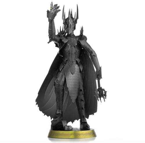 Fascinations Metal Earth Metallbausätze - Herr der Ringe, lasergeschnittener 3D-Konstruktionsbausatz,3D Metall Puzzle,DIY Modellbausatz, ab 14 Jahre (Sauron)