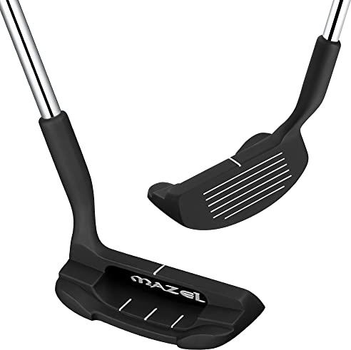 MAZEL Chipper Golf Club de golf 36/45 degrés pour homme et femme droitier, améliorez votre jeu court (noir, main droite, 36 degrés)