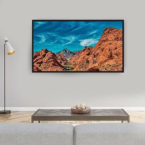 Écran de projection 100, 16:9 HD 4K, pliable, cadre en alliage d'aluminium pour home cinéma, conférences, 2,3 x 1,34 m