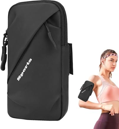 Gupcaqosjw Handy-Armband, Sportarm-Handyhalter | Jogging-Übungs-Gymnastik-Arm-Handgelenk-Tasche | Sport-Armtasche, Lauf-Handy-Armband-Halterung, atmungsaktive Tasche, Schlüsselkartentasche für Damen