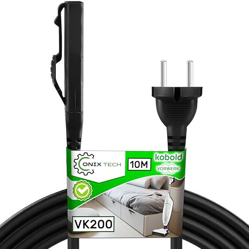 Cavo Alimentazione per Aspirapolvere 10m per Vorwerk Folletto VK200 | Garanzia di 5 Anni - ONIX TECH