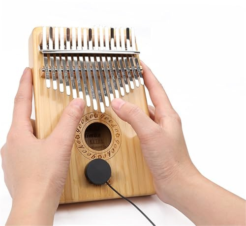 17-Note Electric Box EQ Finger Klavier Kalimba Daumen Klavier Nanzhu Kampferholz Holz Musikinstrument Fingerklaviere(Nanzhu)