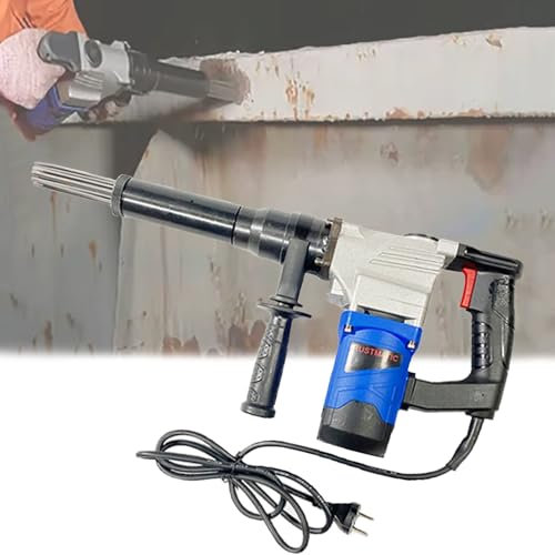 Rusopobe Pistola desoxidante de Aguja de 1100 W, máquina desoxidante de Aguja eléctrica portátil para Eliminar óxido de tuberías de Acero, Cubiertas de Barcos, etc