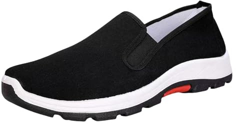 Baskets orthopédiques pour Hommes en Toile de Sport, Chaussures de Plein air Respirantes, sans Lacets, Baskets légères, Chaussures de Course en, Chaussures de Marche Confortables antidérapantes