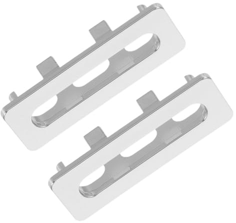 Kisangel 2 pezzi Anello di Rifinitura per Troppo Pieno del Lavabo Bagno Copertura in Plastica Resistente per Vasca da Bagno Protezione Contro Traboccamenti Design Semplice e Funzionale