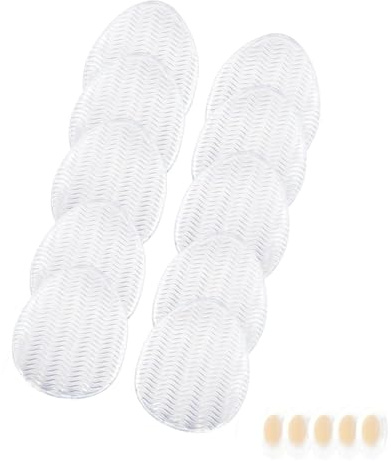 5 paia di solette antiscivolo trasparenti con cuscinetti per una presa sicura e inserti antiscivolo per scarpe di sicurezza del piede