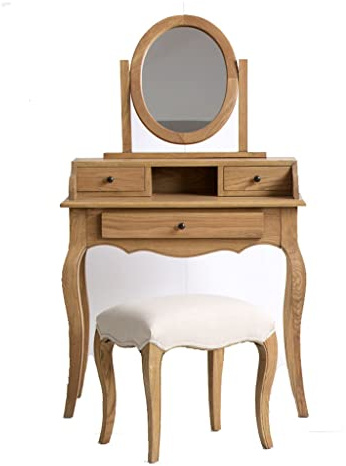Toeletta Vanity Table Set da Tavolo Camera da Letto Moderno Tavolino da Toilette da Donna Stampante a Specchio per vanità alla Moda con Cassetti Tavolo per Camera da Letto