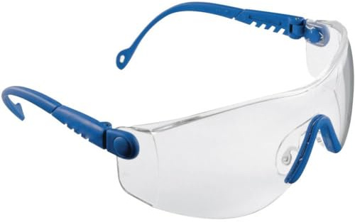 Honeywell 1000018 Op-Tema Safety Eyewear Blue Frame with Clear Anti-Scratch Lens