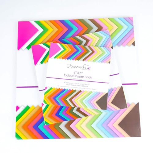 Dovecraft färger pappersdyna, pappersdyna, 30 x 30 cm, färgat papper, hantverkspapper, pappershantverk