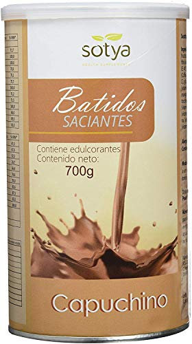 Batido en polvo, sabor a Capuchino. Rico en proteínas, excelente como sustituto alimenticio, saciante, controla el peso y ayuda a quemar grasa, con café verde sin cafeína, adelgazante