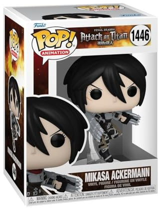 Funko POP! Animation: AoT - Mikasa Ackermann - Attack on Titan - Samlingsbar vinylfigur - Presentidé - Officiell Merchandise - Leksaker för barn och vuxna - Anime Fans - Modellfigur för samlare