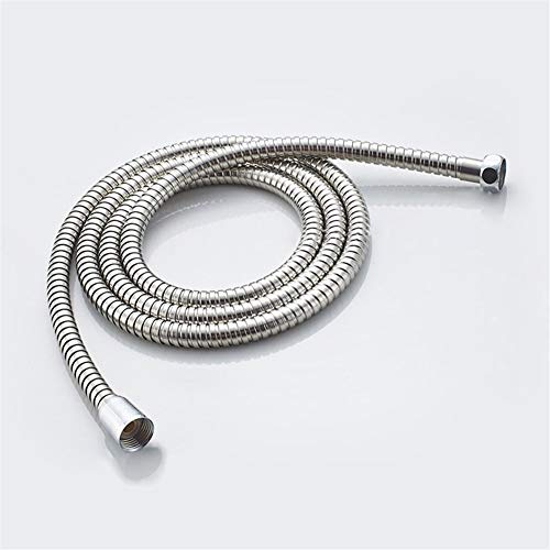 QUNINE Duschschlauch aus Edelstahl, 1,2 m, 1,5 m, 2 m, Duschschlauch, weiches Duschrohr, Flexibles Badezimmer-Wasserrohr, silberfarben, gemeinsame Sanitärschläuche (120 cm) (120 cm) (200 cm)