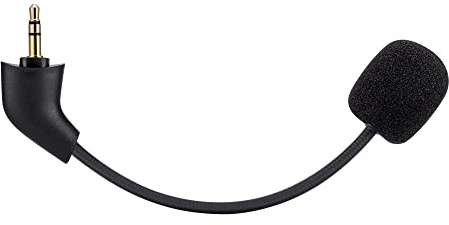 Ersatz-Spielmikrofon für Kingston HyperX Cloud, Cloud X und Cloud II 2. Version Gaming-Headset auf PS4, PS5, Xbox One, Nintendo Switch, PC, 3,5 mm abnehmbares Galgenmikrofon