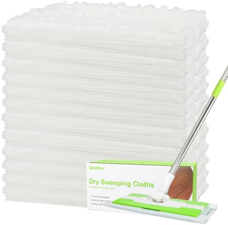 30 Count Heavy Duty Dry Sweeping Cloths,Disposable Dry Mop Refills,Multi Surface Dust Mop Pad Floor Cloth Refills Electrostatic Cloths for Sweeping Cleaning