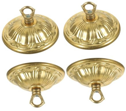 ANDRESLAD Kronleuchter-baldachin-set 4-teilig Deckenleuchten-abdeckplatte Langlebiges Material Für Wohnzimmer Und Schlafzimmer