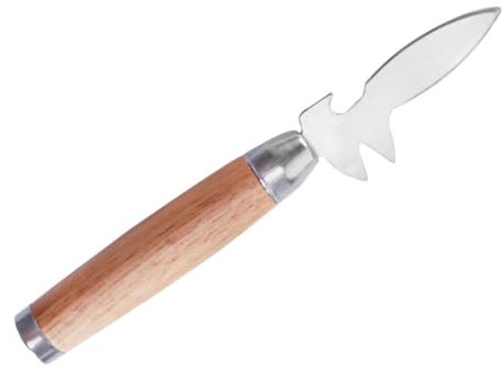 OFFSCH Oyster Shucking Knife Aus Edelstahl Mit Rutschfestem Holzgriff Tragbares Austernmesser Für Muscheln Und Jakobsmuscheln Praktisches Küchengerät Für Meeresfrüchte-liebhaber