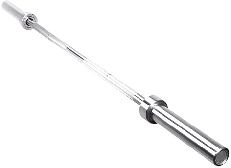 VIOK SPORT Barra Olímpica 2m - 15kg para Musculación - Entrenamiento de Fuerza y Potencia - Carga Máxima 400Lb - Ideal para Gimnasios y Box